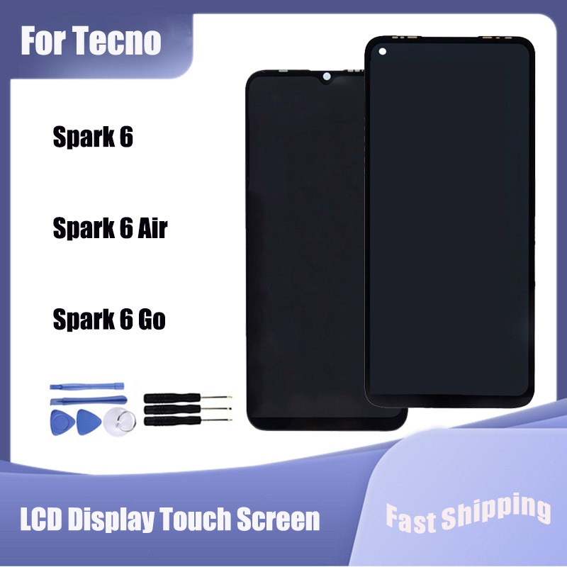 Dành Cho Tecno Spark 6 Spark 6 Go Spark 6 Air LCD Màn Hình Cảm Ứng Bộ Số Hóa Lắp Ráp Thay Thế