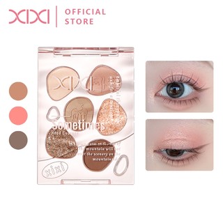 Xixi Bảng Phấn Mắt 6 Ô Lì Nhũ Lên Màu Chuẩn Dễ Tán Bền Màu Tự Nhiên Trang Điểm Hằng Ngày D519