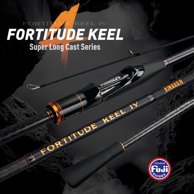 Cần câu Kingdom KEEL-IV 2.28m / 2.4m / 2.7m 2 Phần ML / M / MH Power MF Cần đúc hành động quay FUJI Vòng dẫn hướng 40 + 30T Carbon Du lịch Cần câu đa năng câu thu hút