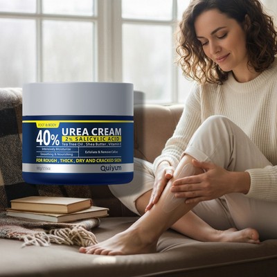 QUIYUM 40% Urea Cream 100g Cho Cơ Thể & Chân Dưỡng Ẩm Chuyên Sâu Làm Mịn & Nuôi Dưỡng Tẩy Tế Bào Chết & Loại Bỏ Callus