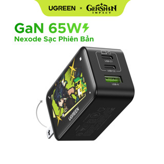  Sạc UGREEN Nexode Phiên Bản Genshin Impact 65W 2C1A Charger Nexode Charger 
