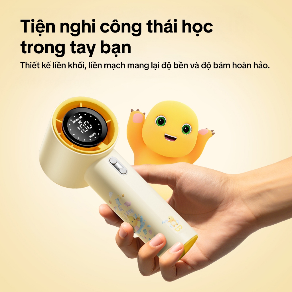 GOOJODOQ x nailoong  GFS001 4000 mAh Turbo Jet Mini Quạt Sạc Tốc Độ Cao Cầm Tay Di Động Gió Mạnh 100 Gear | BigBuy360 - bigbuy360.vn