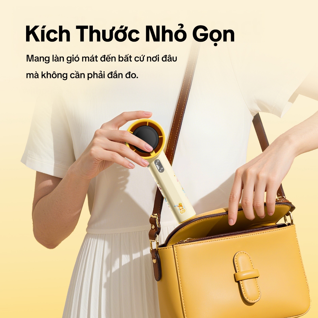 GOOJODOQ x nailoong  GFS001 4000 mAh Turbo Jet Mini Quạt Sạc Tốc Độ Cao Cầm Tay Di Động Gió Mạnh 100 Gear | BigBuy360 - bigbuy360.vn