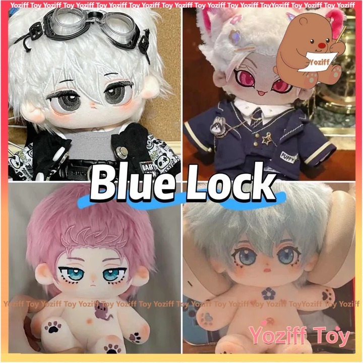 20cm Anime Blue Lock Shidou Ryuusei Rin Itoshi Sae Itoshi Trang Phục Búp Bê Cotton Quà Tặng Tuyệt Vờ