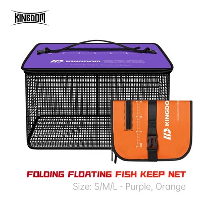 Kingdom Gấp Cá Nổi Giữ Lưới Sống Cá Lồng Bảo Quản Có Thể Gập Lại Và Di Động Mở Đôi 5m Dây Nylon Chống Trơn Trượt Cố Định Dày Nhanh Khô Cá Chống Nhỏ Có Thước