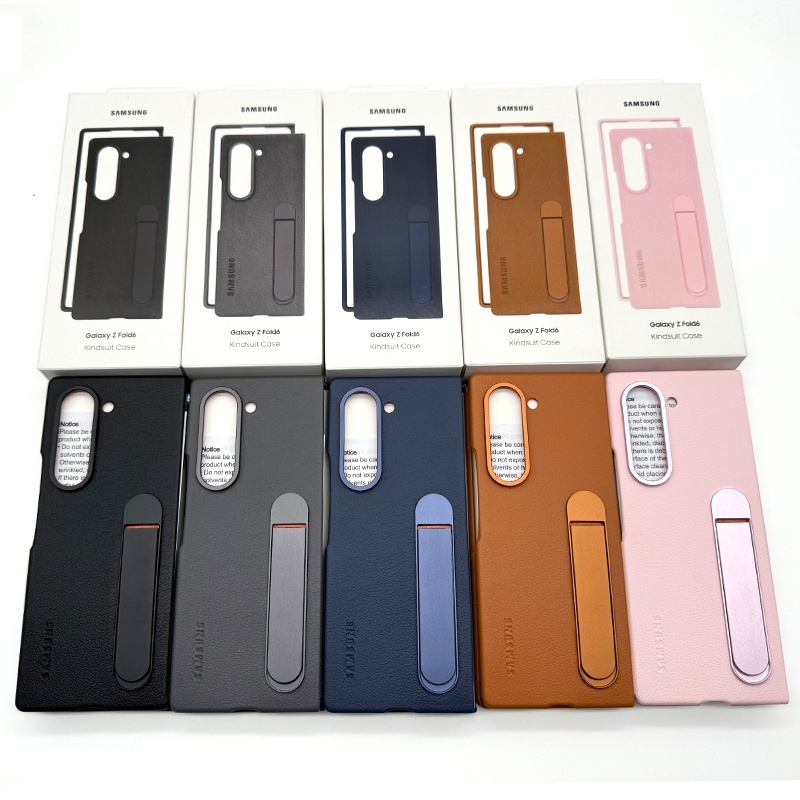 Ốp điện thoại bằng da mềm Samsung Z Fold 6 5G chính hãng Slim Matte Ốp lưng chống sốc Ốp lưng cho Ga