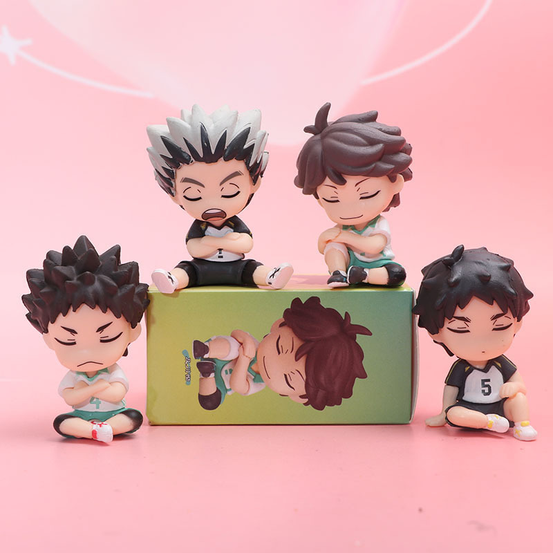 4 5.5cm-6Cm Anime Haikyuu Nhân Vật Bokuto Kotaro Akaashi Keiji Oikawa Tooru Iwaizumi Hajime 6Cm Nhân