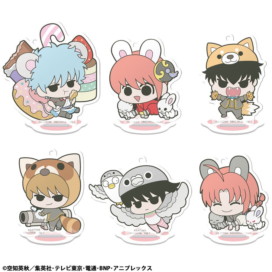 Gintama Acrylic Đứng Hoàng Tử Hata Bộ Sưu Tập Công Viên Động Vật Anime Không Chính Thức Merch Kagura