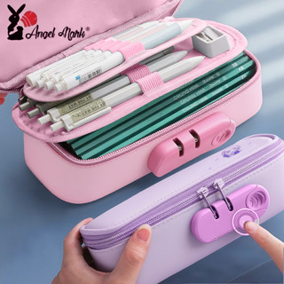  Hộp Đựng Bút Chì Có Khóa Mật Khẩu Túi Dung Tích Lớn Trường Học Cho Trẻ Em Bé Gái Bé Trai Hộp Bút Di Động 