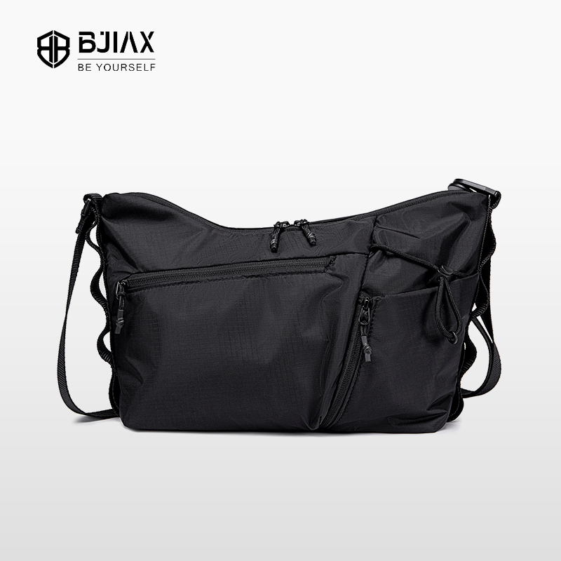 BJIAX Túi đeo vai vải Nylon chống thấm nước dung tích lớn dành cho nam