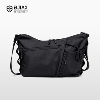 BJIAX Túi đeo vai vải Nylon chống thấm nước dung tích lớn dành cho nam