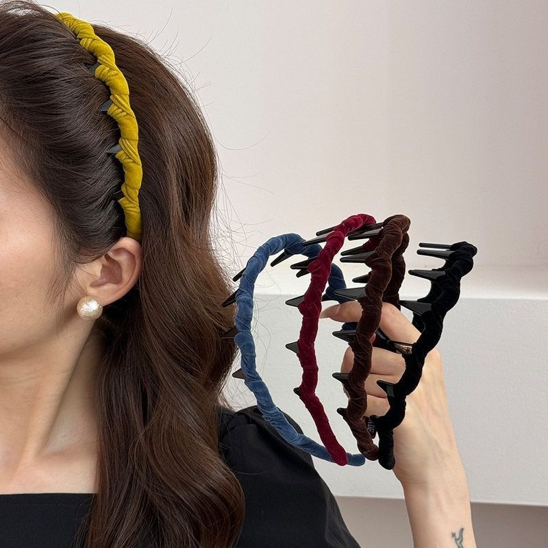Đai đầu velvet sóng retro Jojo Coco - Thời trang cho nữ