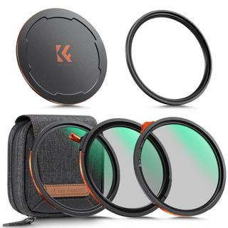 Bộ lọc từ tính K & F Concept Nano-X CPL + ND2-32 + Bộ lọc sương mù đen 1 / 4 + Vòng từ tính & Nắp ống kính...