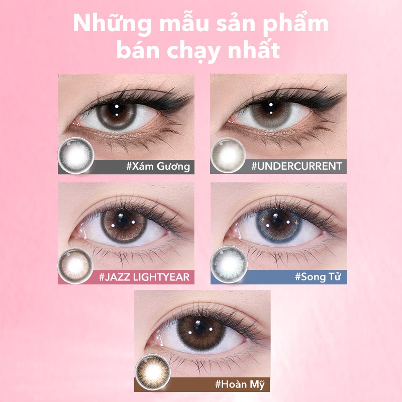 Set 2 chiếc kính áp tròng Moody 14.2mm JAZZ LIGHTYEAR lens 1 ngày thuộc bộ sưu tập HUSH Mini version