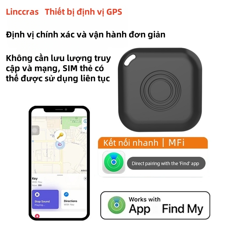 GPS định vị tracker for iPhone Find my,Theo dõi vị trí xe đạp