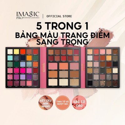 IMAGIC 79 Màu Bảng Phấn Mắt Thanh Lịch 5 Trong 1 Sắc Tố Cao Đa Năng Kết Cấu Tinh Tế Trang Điểm Mặt Matte & Pearlescent EY-370 99,5G