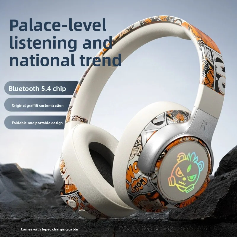 Bluetooth Doodle Tai Nghe Tuổi Thọ Pin Dài Tai Nghe Không Dây Thời Trang Tai Nghe Bluetooth Stereo Â