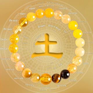  Vòng Tay Nữ Citrine Pha Lê Tự Nhiên - Mang Lại Tài Lộc Và May Mắn 