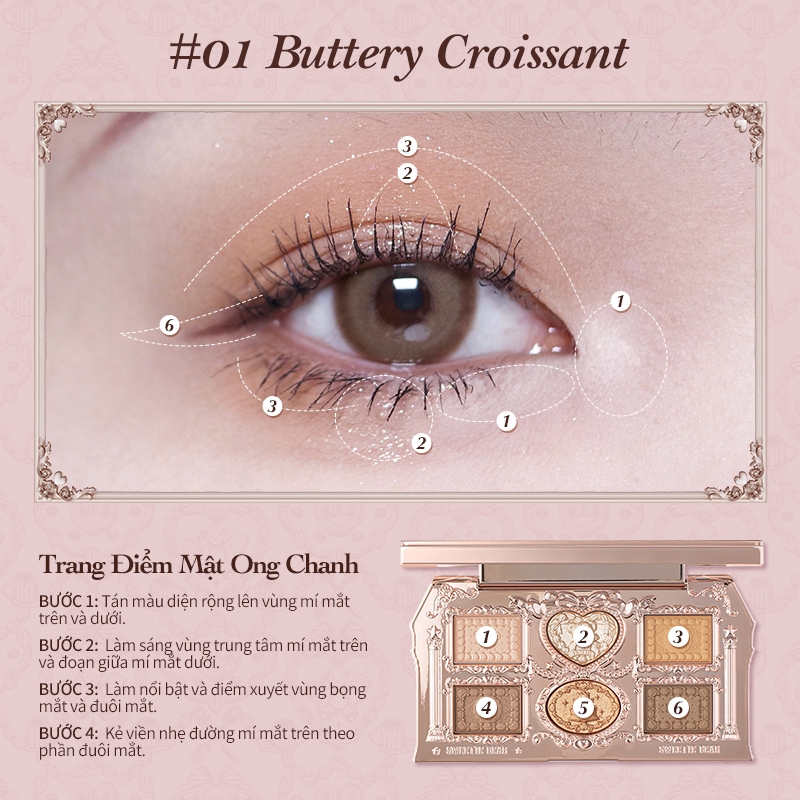 Flower Knows The Sweetie Bear Collection Bảng trang điểm 6 màu 6,5g | BigBuy360 - bigbuy360.vn