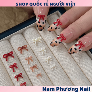  Túi 50 charm nơ dạng thạch trong nhiều màu nhiều size đính móng xinh xắn 🌸 Nam Phương Nail 🌸 