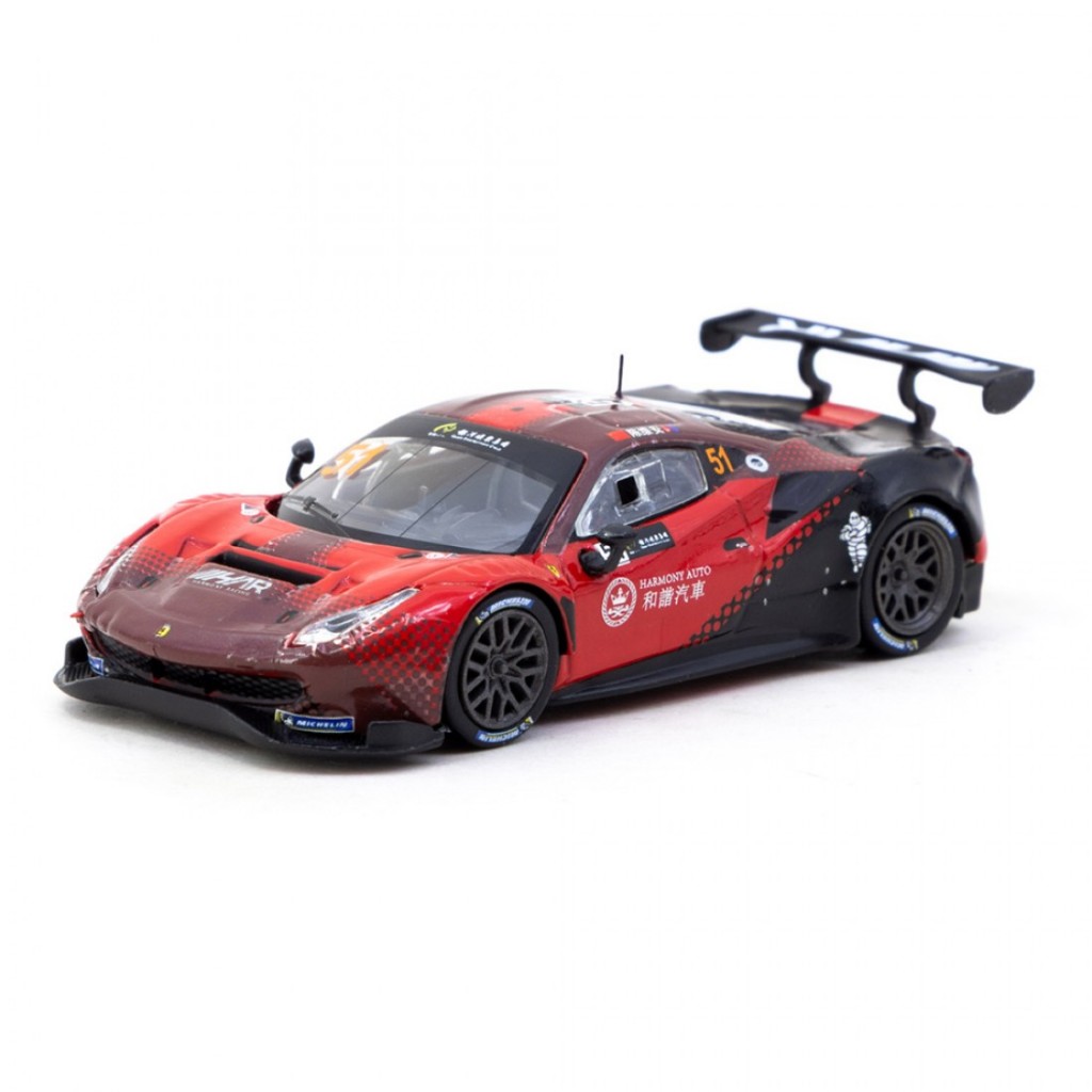 Tarmac Works T64-072-22MGP51 1 / 64 Ferrari 488 GT3 Macau GT Cup 2022 Diecast Quy Mô Mô Xe Ô Tô