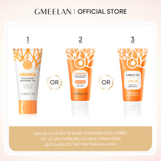 GMEELAN 1+1 GEL TẨY TẾ BÀO CHẾT TÁC ĐỘNG CAM ENZYMES 50g + KEM LƯỜI BIỂN GLUTA TRẮNG DA 30g