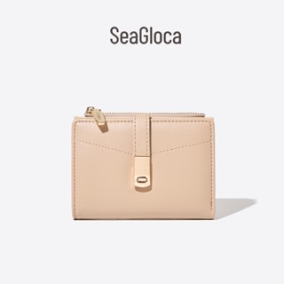  SeaGloca Thẻ Đựng Tiền Mặt Tất Cả Trong Một Ngắn Đơn Giản Retro Dây Kéo Gấp Ví Dành Cho Nữ 36 