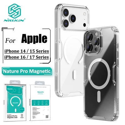 Ốp Lưng Từ Tính Trong Suốt Nillkin Cho iPhone 17 Pro Max 17 / 16 Pro Max Ốp lưng Nature Pro Túi Khí Chống Sốc Ốp Lưng