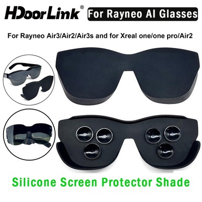 HdoorLink Chặn Ánh Sáng Cho Rayneo Air2 / 2S / Air3 / 3S / 3S Pro Kính Hút Cốc Silicon Bảo Vệ Màn Hình Bóng Cho Xreal One / Pro / Air