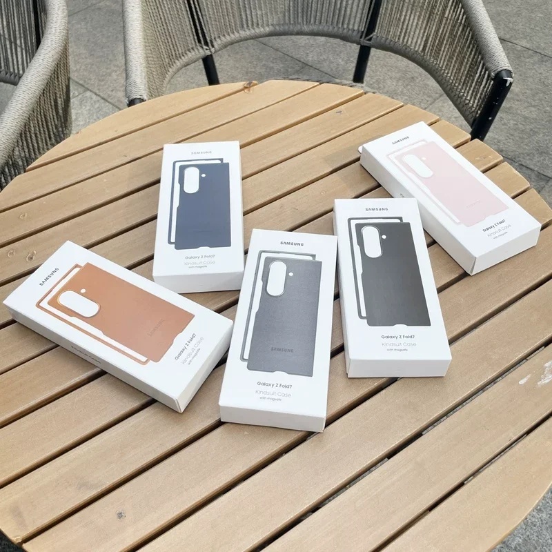 Bao Da Chính Hãng Từ Tính Samsung Galaxy Z Fold 7 5G Da Mềm Cảm Ứng Mỏng Bảo Vệ Vỏ Điện Thoại Fold7 