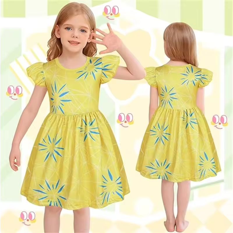 Inside Out 2 Lele cosplay Váy trẻ em Trang phục Halloween cho bé 3-9 tuổi