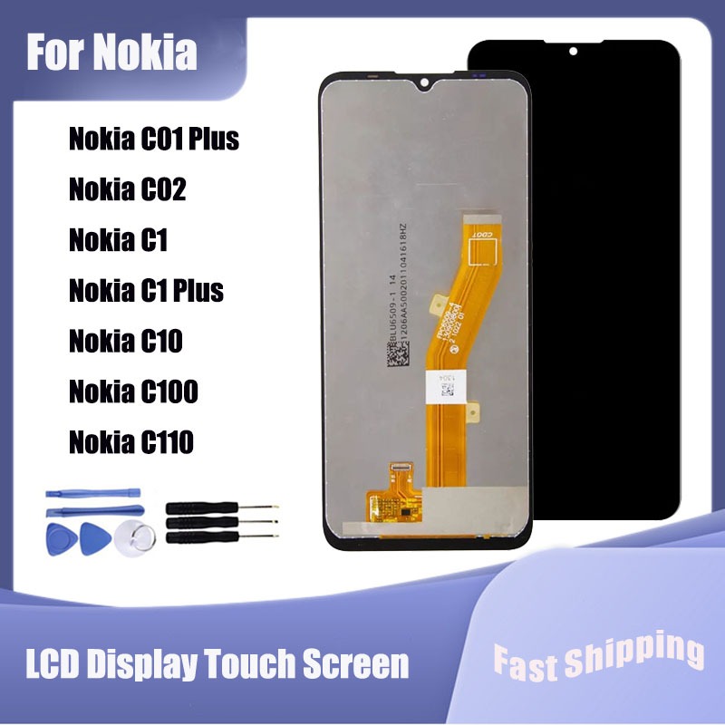 Dành Cho Nokia C01 Plus C02 C1 C10 C100 C110 Màn Hình Hiển Thị LCD Bộ Số Hóa Cảm Ứng Thay Thế