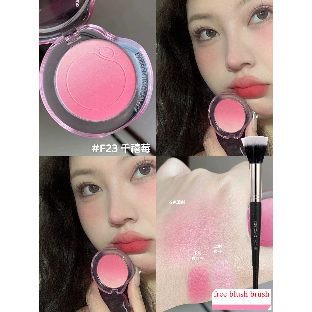 Romantic Beauty Phấn má hồng chuyển màu bong bóng + cọ má hồng