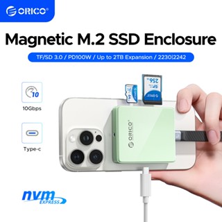  Vỏ SSD ORICO M.2 Vỏ NVMe từ tính Type-c TF   SD 3.0 Đầu đọc thẻ PD 100W Hộp đĩa cứng cho iPhone 15 Pro  AP42F  