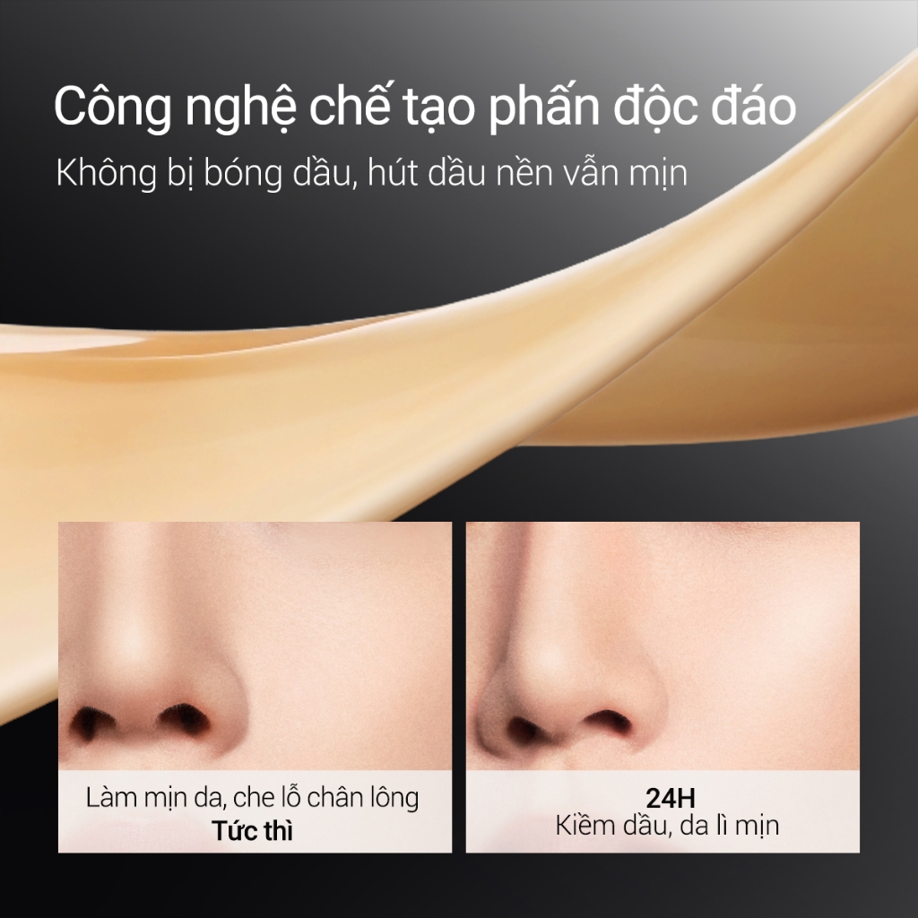 Kem nền Carslan Black Magnet Kháng nước mồ hôi Như da trần Bám nền Bền màu suốt 24H 7.5g | BigBuy360 - bigbuy360.vn