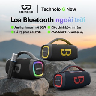 GOOJODOQ Loa Bluetooth 6000mah gây sốc Âm thanh nổi 50W + Hiệu ứng chiếu sáng RGB Thích hợp cho Karaoke gia đình, tiệc tùng, v.v.