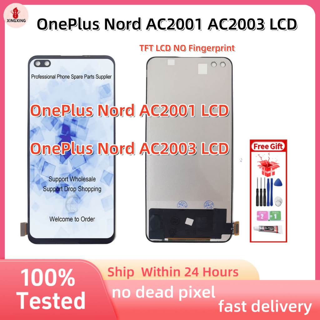 TFT LCD Cho OnePlus Nord AC2001 LCD / OnePlus Nord AC2003 Màn Hình LCD Màn Hình Cảm Ứng Màn Hình Bộ 