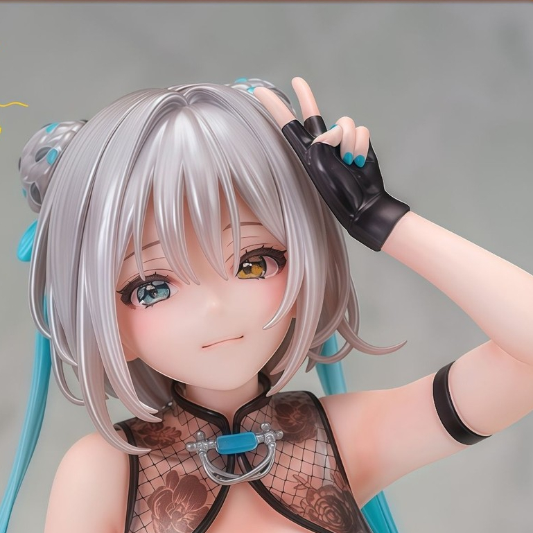 [Khuyến mãi] Câu lạc bộ đầu chó 26cm Đồ trang trí búp bê Anime Meimei⚱️Sườn xám Cô gái xinh đẹp Quà 