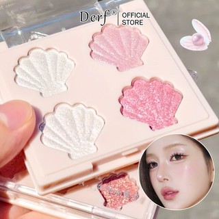 [Sản phẩm mới] Phấn mắt 4 màu / phấn má hồng / nổi bật không thấm nước, chống mồ hôi, phai màu, lấp lánh dòng nàng tiên cá