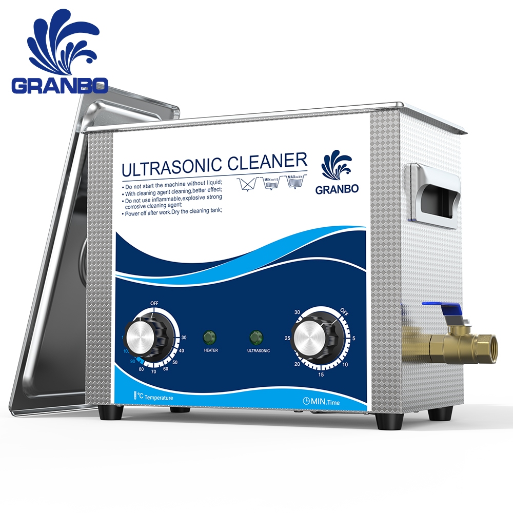 Máy làm sạch siêu âm ngâm Granbo 2L / 10L có máy sưởi và hẹn giờ 40khz Máy làm sạch siêu âm rung tần số cao, dành cho kính, trang sức, răng giả, niềng răng, loại bỏ rỉ sét
