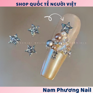  Set 5 charm ngôi sao mini sticker ngôi sao kiểu mới trang trí móng Giáng sinh Noel xinh xắn 🌸 Nam Phương Nail 🌸 