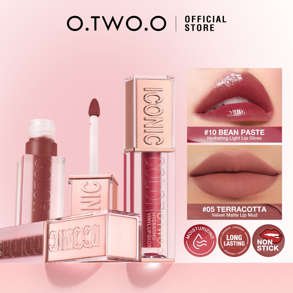O.TWO.O Hydrating Watery Lip Gloss & Longwear Velvet Matte Lipmud