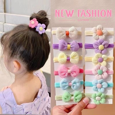 2026 INS Girl Hàn Quốc Dễ Thương Đầu Dây Ins Tóc Dây Cao Su Băng Đô Quấn Tóc & Mũ Đội Đầu