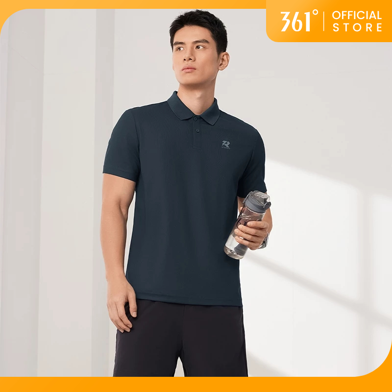 361 Degrees Áo thun thể thao nam thoáng khí, phù hợp mùa hè và chạy bộ 652524133