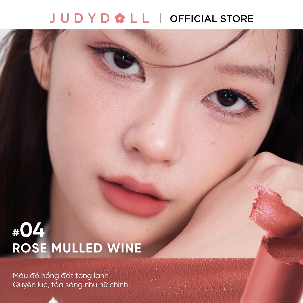 [MỚI] Son Lì JUDYDOLL Velvet Matte Lipstick Son thỏi Ẩm mướt Bơ mịn Mờ vân môi 3,6g | BigBuy360 - bigbuy360.vn