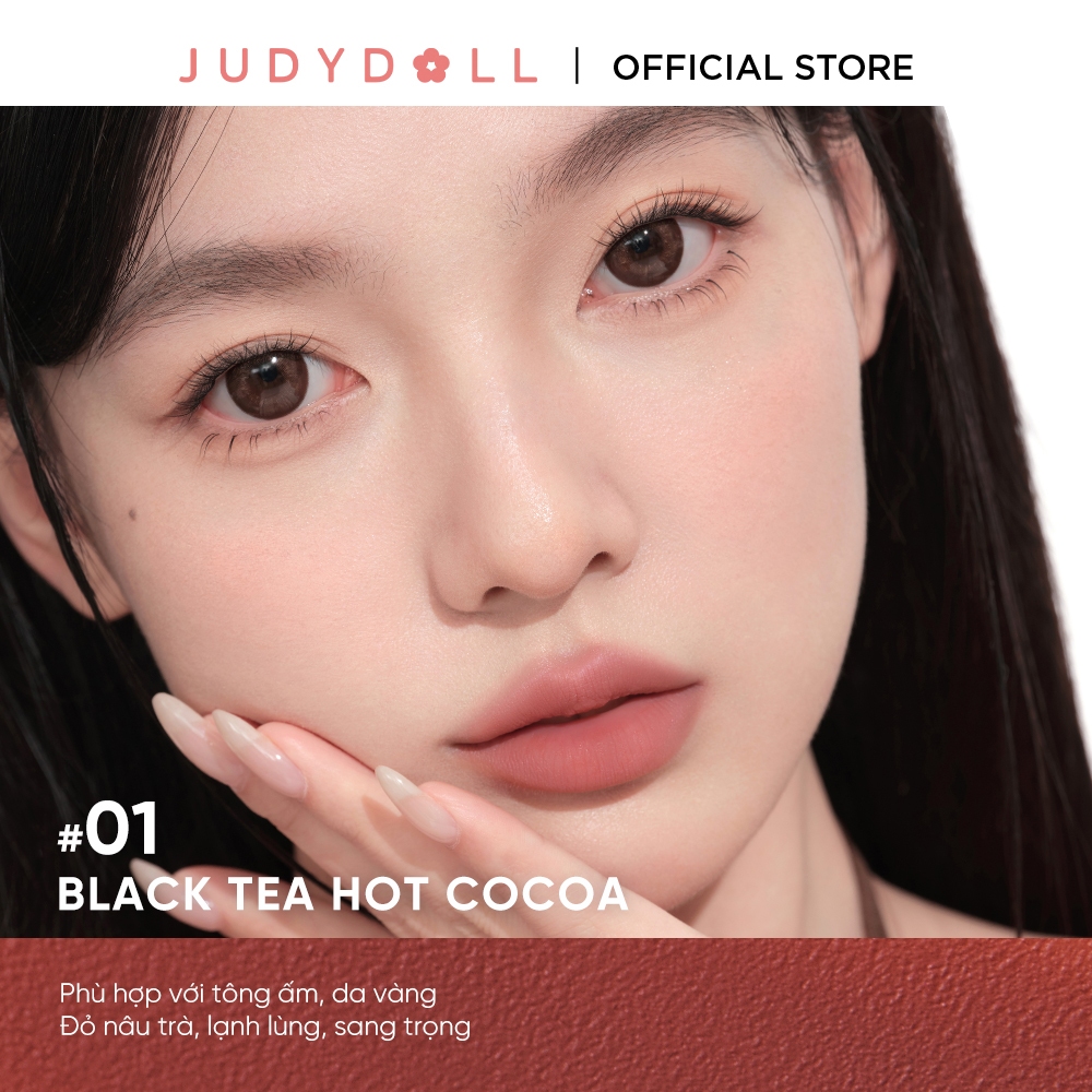[MỚI] Son Lì JUDYDOLL Velvet Matte Lipstick Son thỏi Ẩm mướt Bơ mịn Mờ vân môi 3,6g | BigBuy360 - bigbuy360.vn