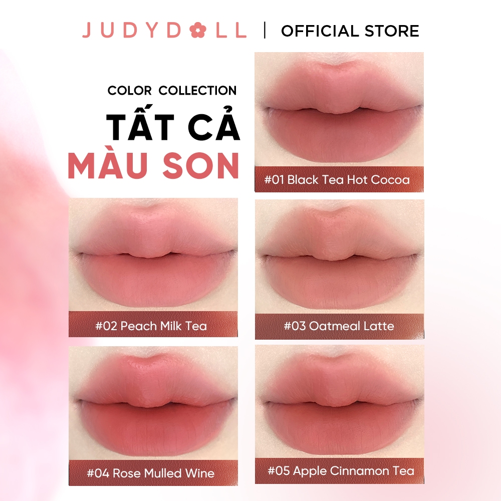 [MỚI] Son Lì JUDYDOLL Velvet Matte Lipstick Son thỏi Ẩm mướt Bơ mịn Mờ vân môi 3,6g | BigBuy360 - bigbuy360.vn