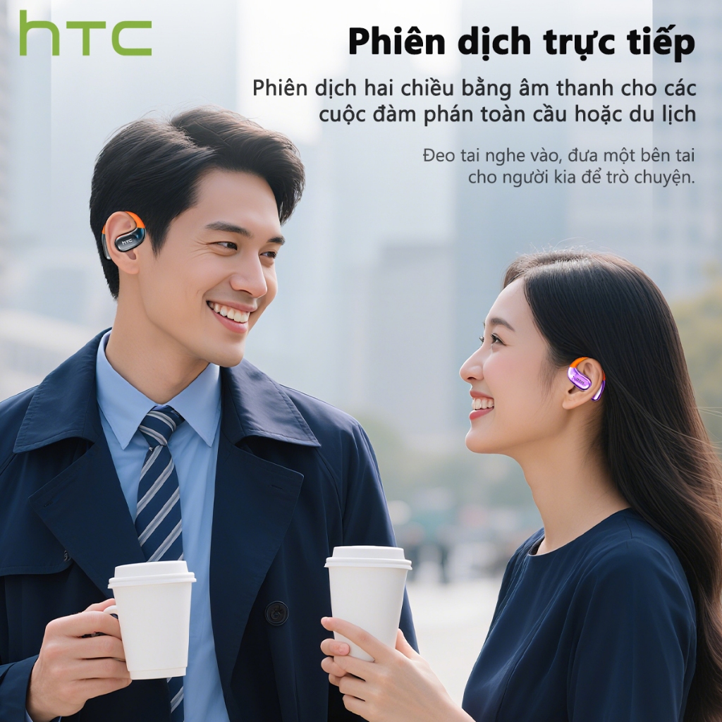 Bảo hành 1 năm HTC NE36 AI Dịch thuật thời gian thực Tai nghe BluetoothTWS Bluetooth 6.0 Chất lượng âm thanh HiFi IPX5 Tai nghe không dây chống nước | BigBuy360 - bigbuy360.vn