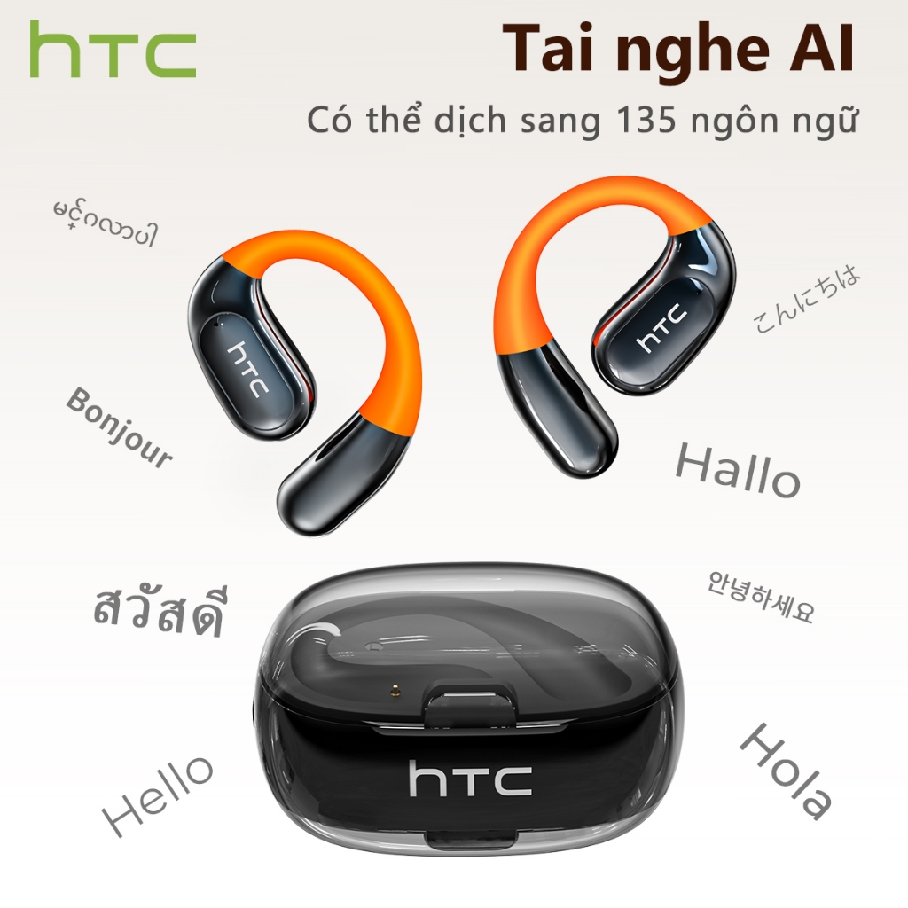 Bảo hành 1 năm HTC NE36 AI Dịch thuật thời gian thực Tai nghe BluetoothTWS Bluetooth 6.0 Chất lượng âm thanh HiFi IPX5 Tai nghe không dây chống nước | BigBuy360 - bigbuy360.vn