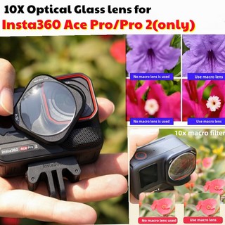 Ống kính Macro JSR HD 10X cho Insta360 Ace Pro / Ace Pro 2 (không phải Ace) Bộ lọc kính cường lực Phụ kiện chụp ảnh máy ảnh hành động